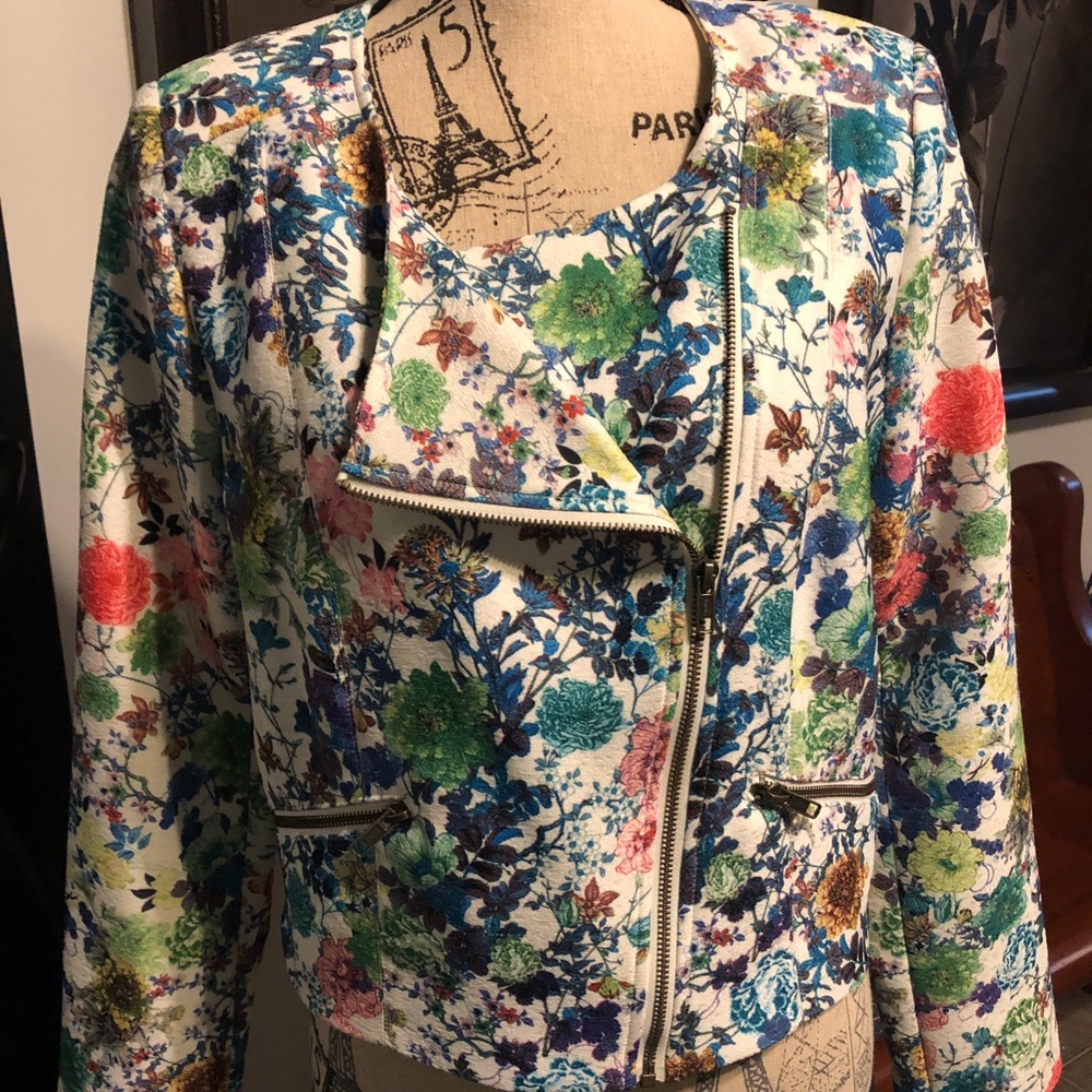 EUC Women’s Darling Floral Moto Jacket